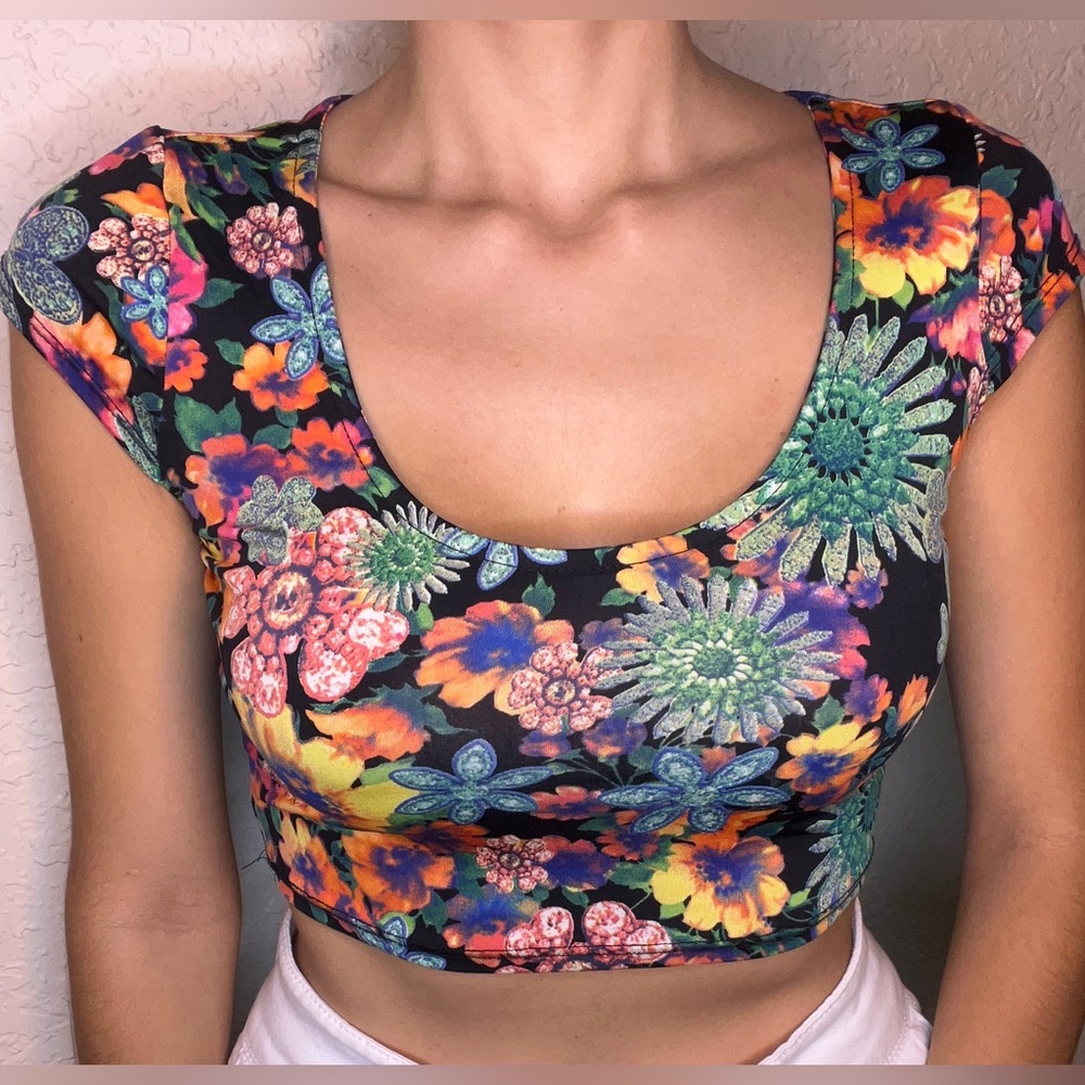 Floral crop top